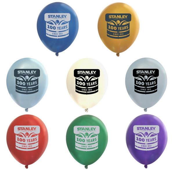 9MET Metallic 9" Latex Balloons with custom imprint